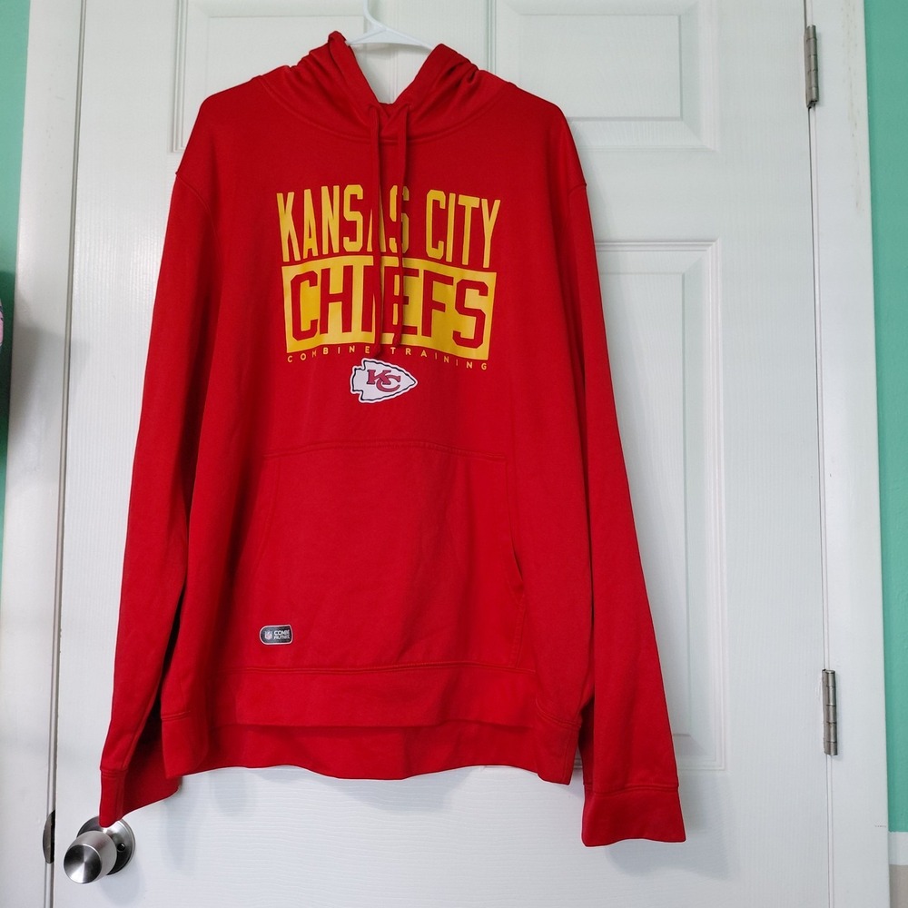 New Era Kansas City Chiefs NFL Combine Training Hoodie Red Mens XXL